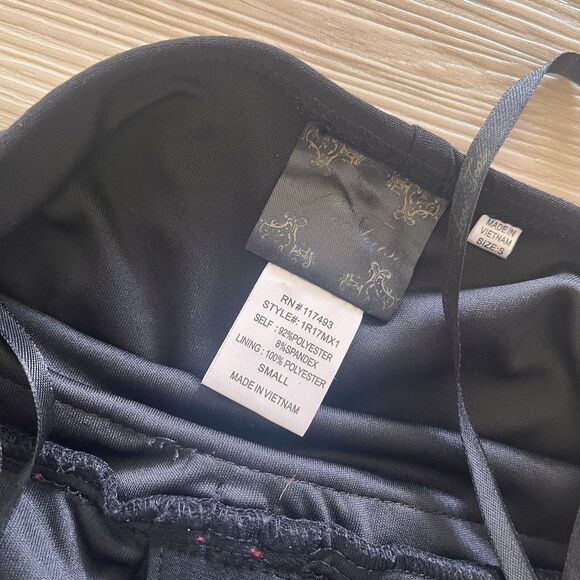 y2k LOVE TEASE Size S Emo Goth Halter Tulle Flare Fairy Hot Topic Red Black - Picture 6 of 7